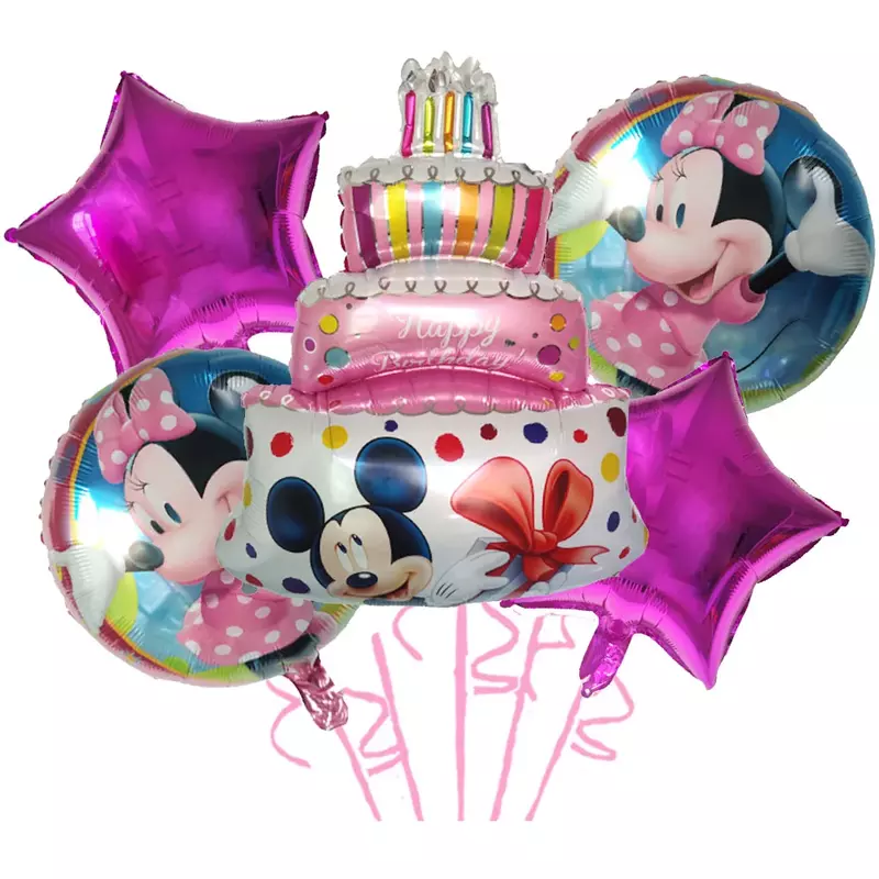 5 Pc Happy Birthday Cake Minnie