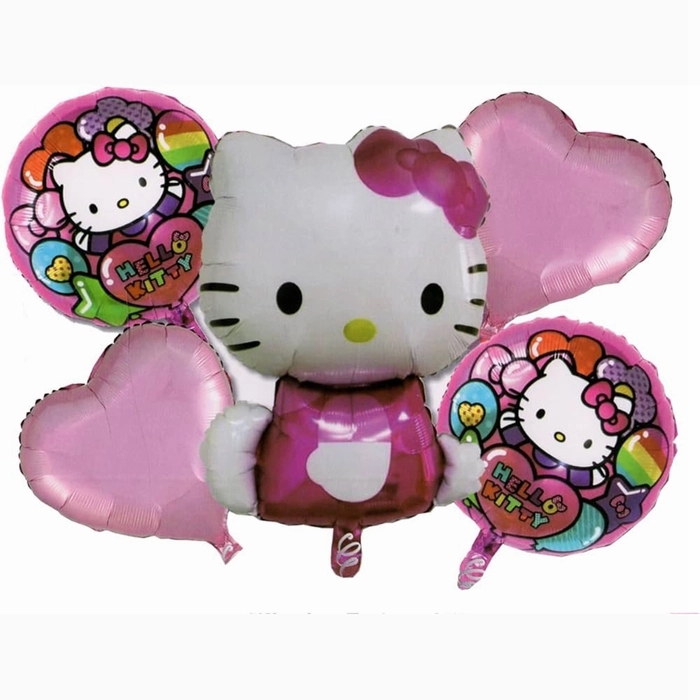 5 Pc Hello Kitty Foil Balloon