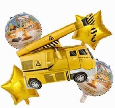 5 Pc JCB Foil Balloon