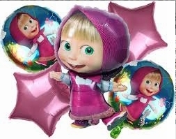 5 Pc Maasha Foil Balloon