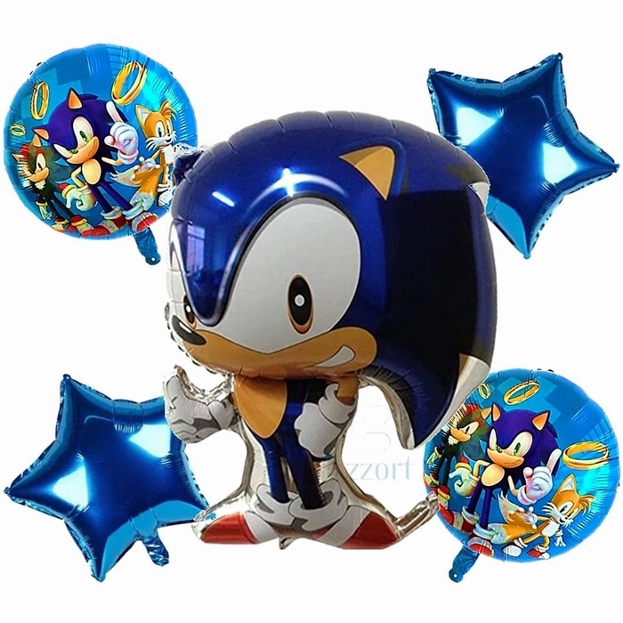 5 Pc Super Sonic Foil Balloon