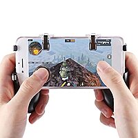 Mobile Gamepad 5 in 1 with 2 Trigger, Holder Grip, Movement Button Compatible with PUBG, KRAFTON, Garena Free Fire, Call of Duty Mobile for All Android and iOS Phones