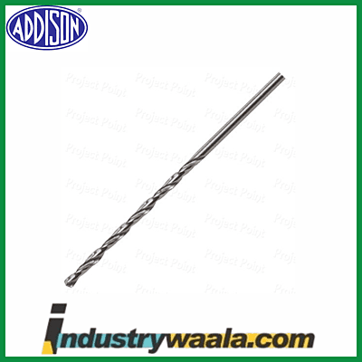 Addison 4.5 X 200 MM Extra Long Series HSS Parallel Shank Drills
