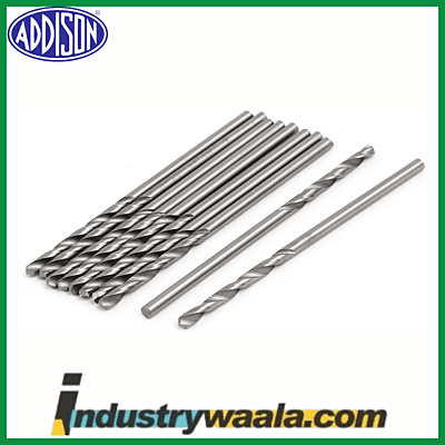 Addison 7.5 X 200 MM Extra Long Series HSS Parallel Shank Drills