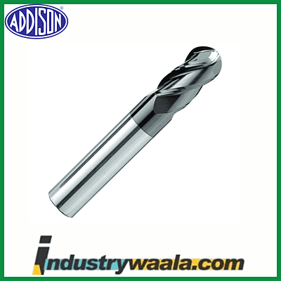 Addison 16 X 16 X 45 X 100 MM Long Series Solid Carbide Gp Ball Nose End Mills - K2Gpsb / K4Gpsb Series Upto 45HRC