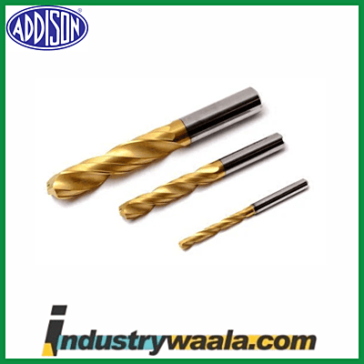 Addison 15 X 15 X 114 X 169 MM Coagted Solid Carbide Jobber Drill K816 Series Upto 45HRC