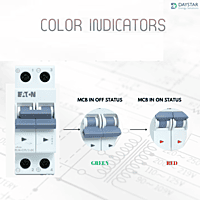 25A Eaton 2-Pole DC MCB – 500V Solar Application