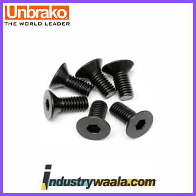 Unbrako 16 X 60 MM Countersunk Socket Head Cap Screws (CSK Allen Bolt) -Metric, Quantity 50 Pcs