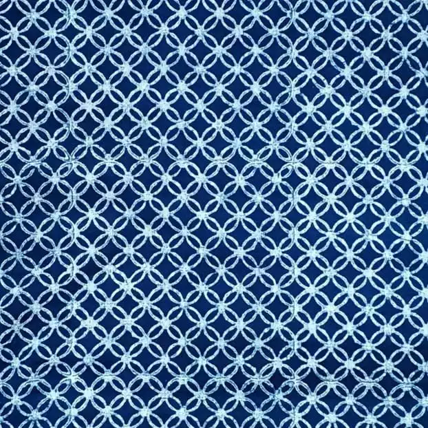 Akola Dabu Indigo Cotton Fabric #5
