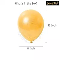 Metallic Gold Balloons Kit - 80 Pcs