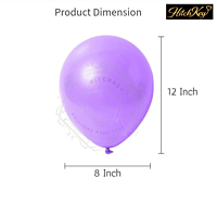 Metallic Purple Balloons Kit - 50 pcs