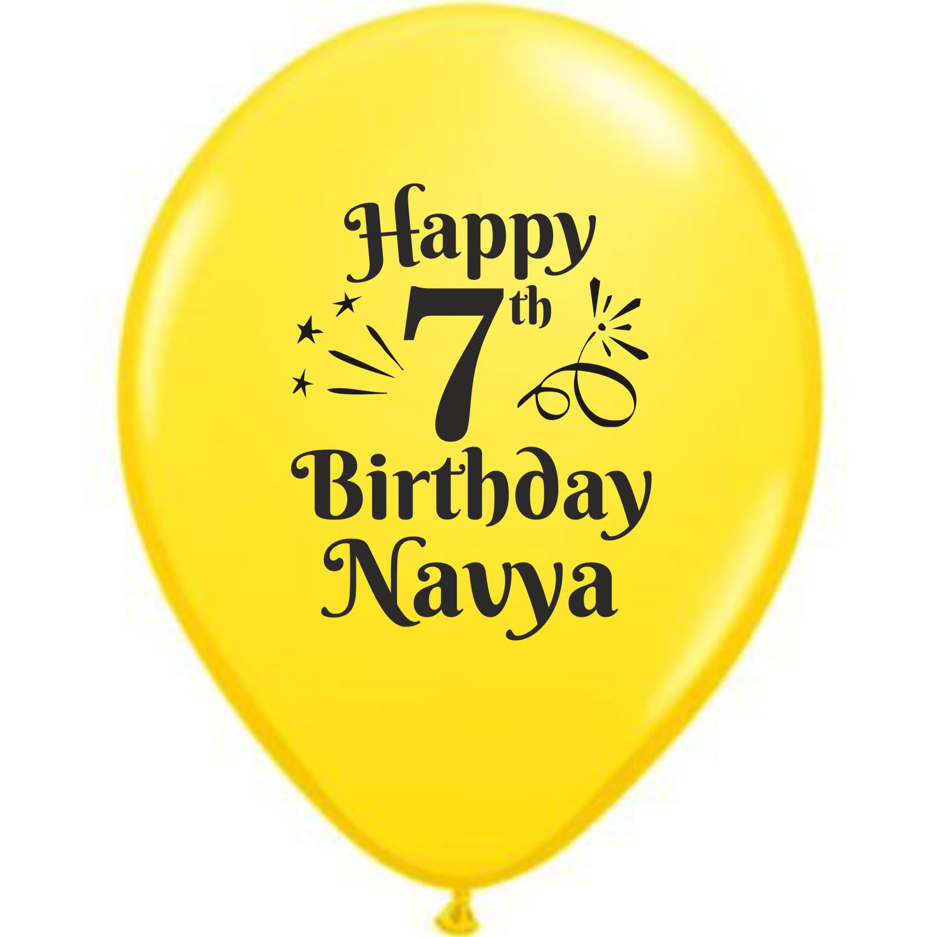 The Magic Balloons store - Personalized Name Printed Birthday Party Balloons with Birthday Boy/Girl Name( pack of 100)-Multicolored