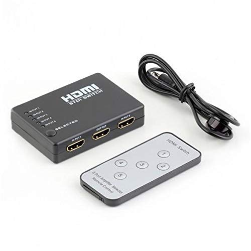 HDMI Switcher with PIP & IR Remote Control Multiple Devices on a Single Screen, Supports UHD  for Bluray, PVR/Netflix/Roku/Kodi Box, PS4/PS3 HDMI Switcher with PIP & IR Remote Control Multiple Devices on a Single Screen, Supports UHD  for Bluray, PVR/Netflix/Roku/Kodi Box, PS4/PS3