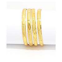 Gold Plated Bangles For Women & girls Set Of 2 Gold Plated Bangles For Women & girls Set Of 2 Gold Plated Bangles For Women & girls Set Of 2(202401))