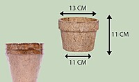 Coco Seedling Cup | Natural Coir Nursery Pots | Multiple Sizes