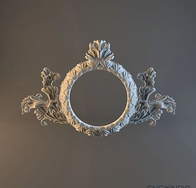 3D Carving Mirror Frame 002