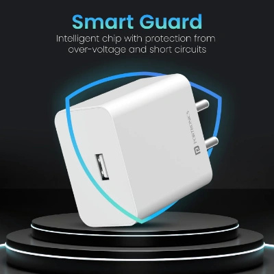 Portronics 35W Adapto 35A USB-A Fast Charging Adaptor with 1M Charging Cable, Support VOOC Charging/WARP Charging/Dash Charging/Quick Charging, Suitable for Oneplus,Samsung,Oppo,Realme,Mi (White) Portronics 35W Adapto 35A USB-A Fast Charging Adaptor with 1M Charging Cable, Support VOOC Charging/WARP Charging/Dash Charging/Quick Charging, Suitable for Oneplus,Samsung,Oppo,Realme,Mi (White)