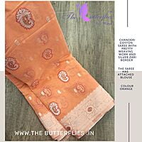 CHANDERI  COTTON SILK SAREE MLNSCDS22906