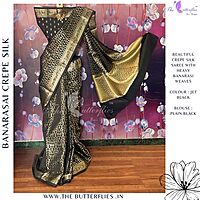 BANARASI CREPE SILK SAREE ASSSBNS24302