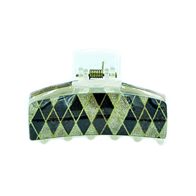 Geometric Glossy Glitter Clips