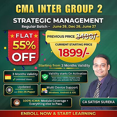 CMA Inter Strategic Management (Group 2) By CA Satish Sureka