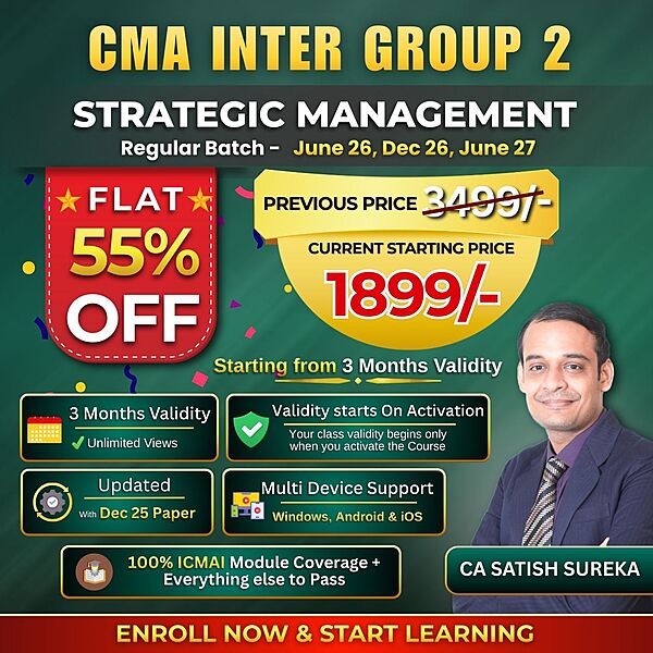 CMA Inter Strategic Management (Group 2) By CA Satish Sureka CMA Inter Strategic Management (Group 2) By CA Satish Sureka
