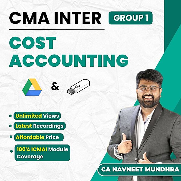 CMA Inter Cost Accounting (Group 1) By CA Navneet Mundhra