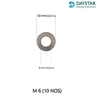 M6 - SS Flat Washer (10 Nos)