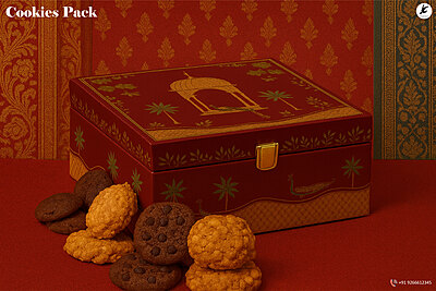 Premium Cookies MDF Hamper Gift Box Premium Cookies MDF Hamper Gift Box