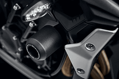 Evotech Performance Crash Bobbins for Triumph Street Triple 765 R / RS 2020-2022 & Triumph Street Triple 765 R / RS 2023 Onwards Evotech Performance Crash Bobbins for Triumph Street Triple 765 R / RS 2020-2022 & Triumph Street Triple 765 R / RS 2023 Onwards