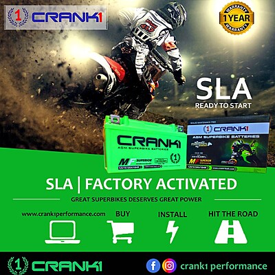 Crank1 Battery (CB12B-BS) Crank1 Battery (CB12B-BS)