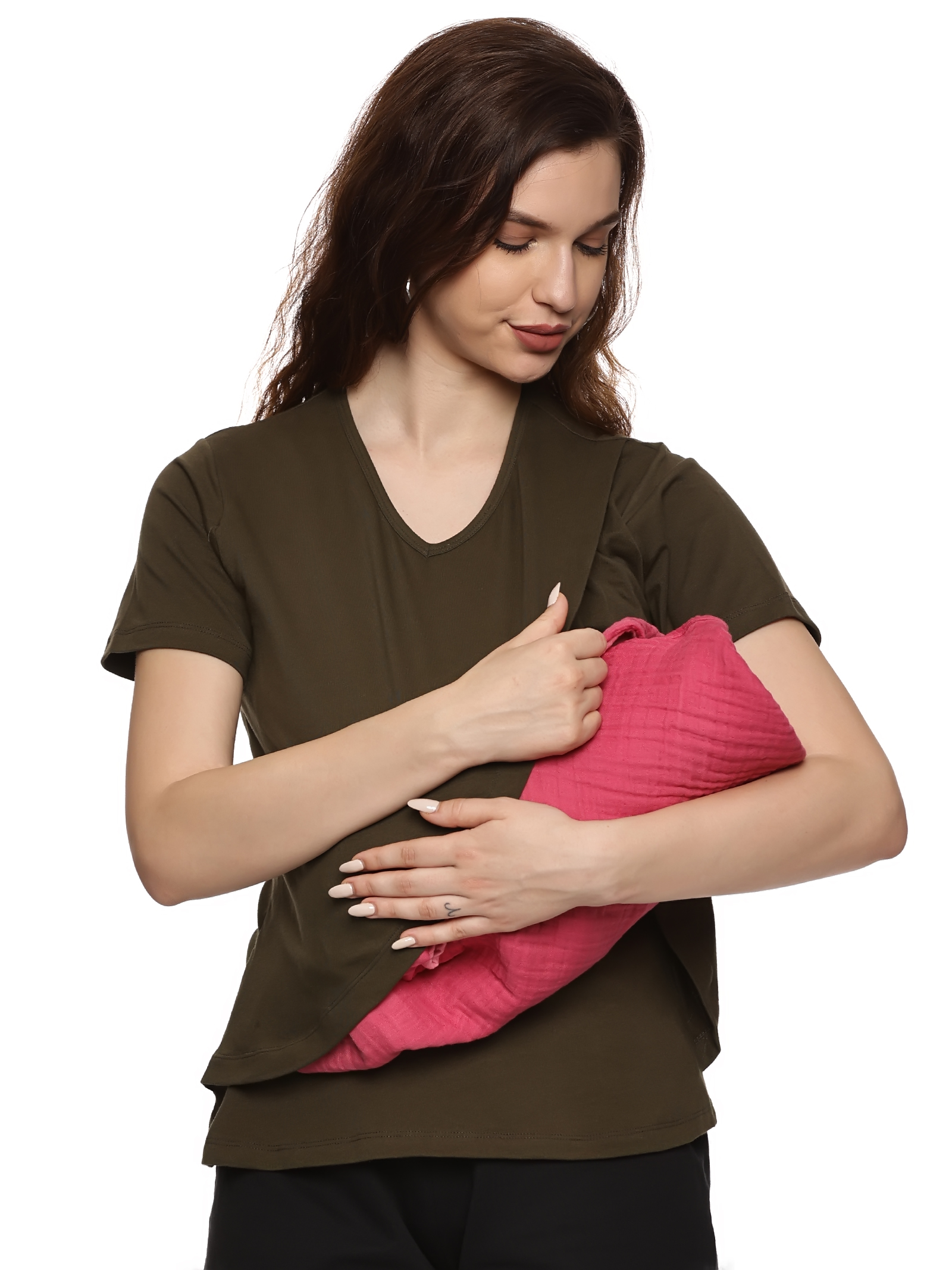 KIKWIT Maternity Feeding Tops Without Zip for Women, Feeding Coverup Pregnancy Tshirt,Feeding T-Shirt for Easy Nursing & Breastfeeding, Maternity Top Wear for Mothers (pack of 2) KIKWIT Maternity Feeding Tops Without Zip for Women, Feeding Coverup Pregnancy Tshirt,Feeding T-Shirt for Easy Nursing & Breastfeeding, Maternity Top Wear for Mothers (pack of 2)