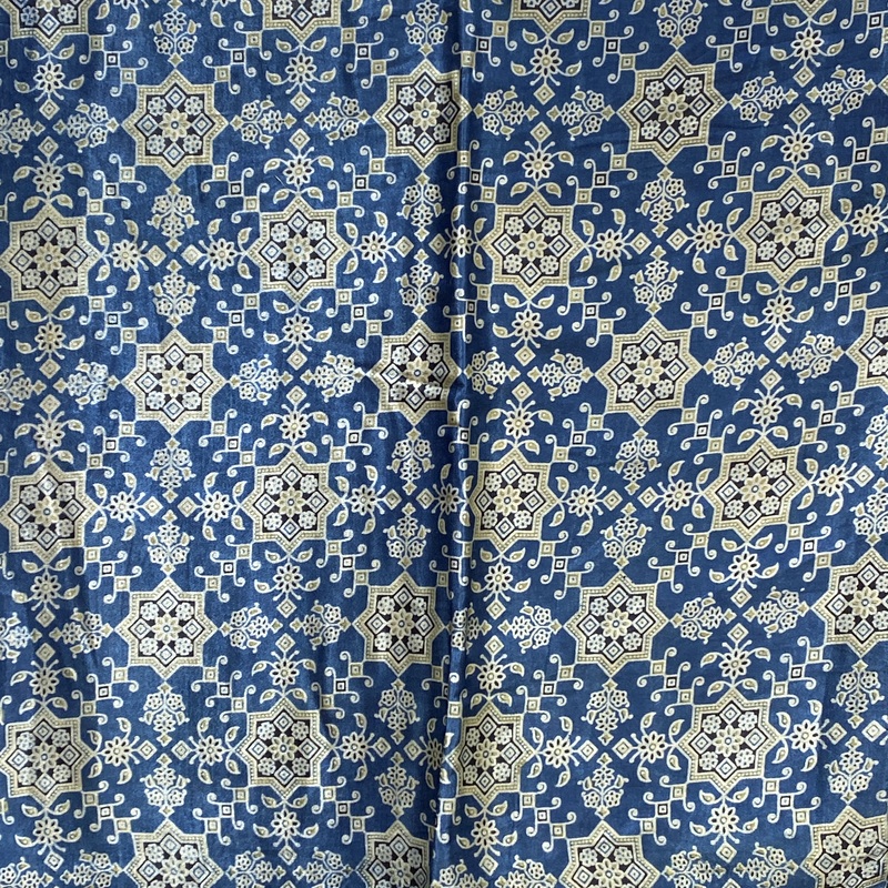 Mashru Silk Ajrakh Print #5