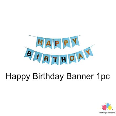 The Magic Balloons- Peppa Pig Birthday Party Decoration combo kit Pack of 38 pcs Peppa Pig Foil Balloons Set of 5 pcs,1 Happy Birthday banner, 2 Silver Foil Curtains, 30 Peppa theme printed Balloons