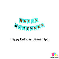 The Magic Balloons Store – Printed Baby Shark Theme Birthday Party Decoration Combo Kits – Combo Pack Of 38 Pcs, Foil 5pcs Set,1 Happy Birthday Banner, 2 Foil Curtains, 30 Balloons-181598