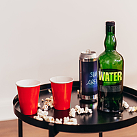 The Magic Balloons- Set of 30 Red Beer Pong Glasses 450ml Red Beer Pong Cups  Durable and Reusable Red Party Glasses Perfect for Christmas, Holi, and Diwali.