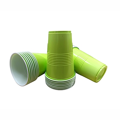 The Magic Balloons- Green Pong Glasses 450ml|- Set Of 50 |  Reusable  | Eco-Friendly  | Beer Pong  | Glasses for Diwali, Holi, New Year, Halloween, Bachelor Parties & Games