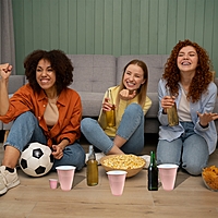 Set of 20 Pink Combo Pack | 10 Pong Glasses 450ml & 10 Shot Glasses 60ml | Reusable Party Glasses for Beer Pong Shots | Perfect for Events & Celebrations