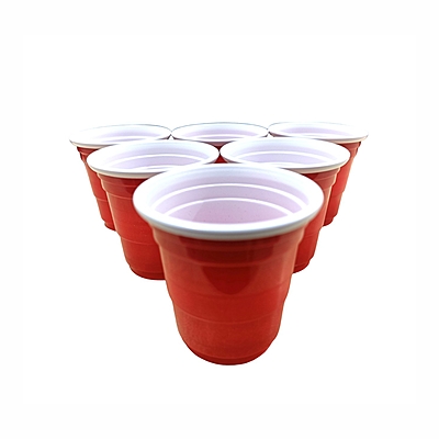 The Magic Balloons- Beer Pong Glasses Combo Pack - 30x 450ml Drinking Glasses and 10x 60ml Red Shot Glasses for Bachelor, Cocktails, Holi, Christmas, and Night Parties- Total -40 Pieces