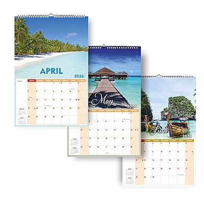 2026 Scenic Landscape Wall Calendar
