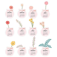 2027 Flower Pots Table Calendar