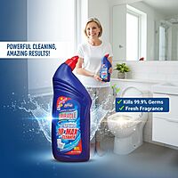Miracle Extra Power 10x Max Toilet Bowl Cleaner, Disinfectant Liquid, 1000ml | PACK OF 2