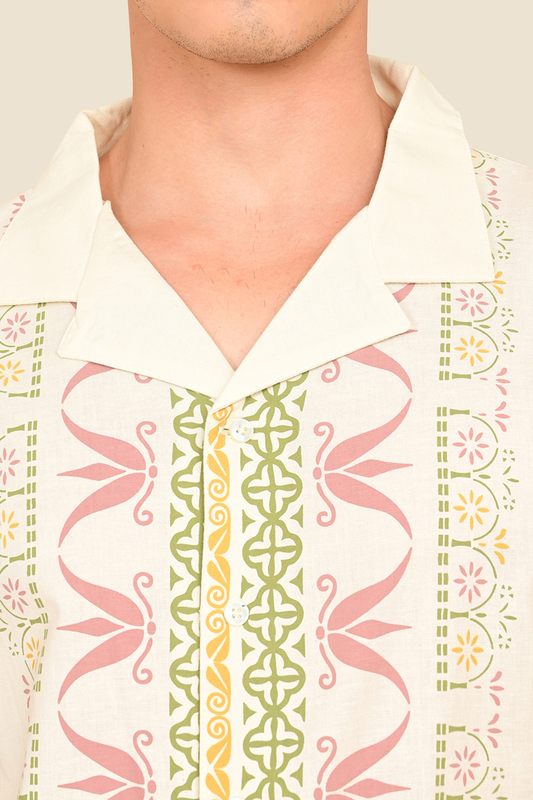 Men's Sunlit Scrolls Focus Printed Shirt