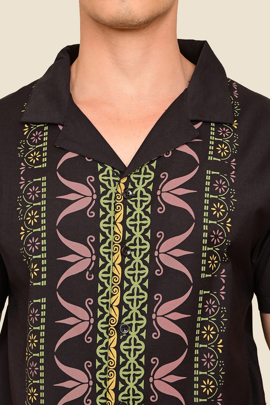 Men's Sunlit Scrolls Focus Printed Shirt