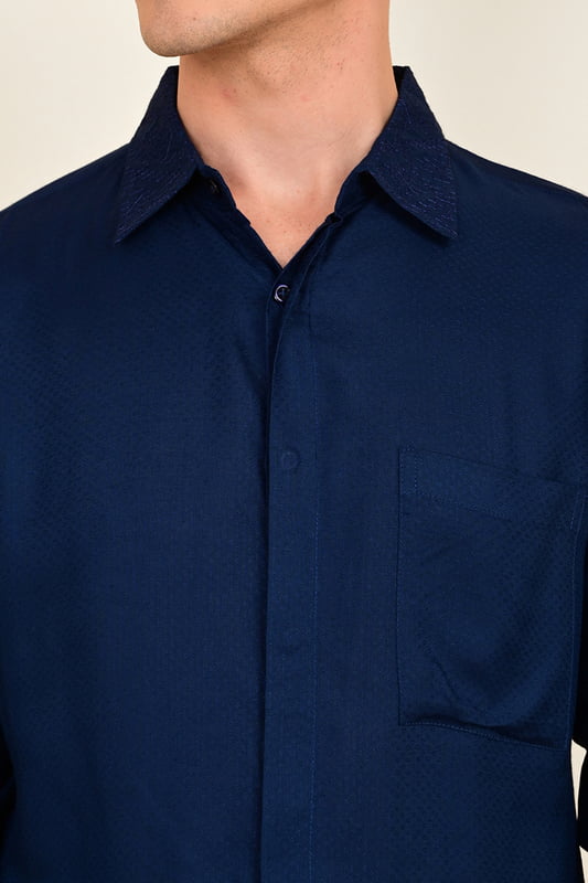 Men's Full Sleeve Embroidered Shirt