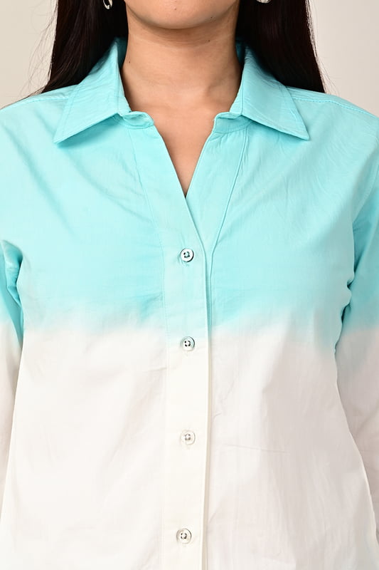 Women's Ombre Dip Dye Shirt