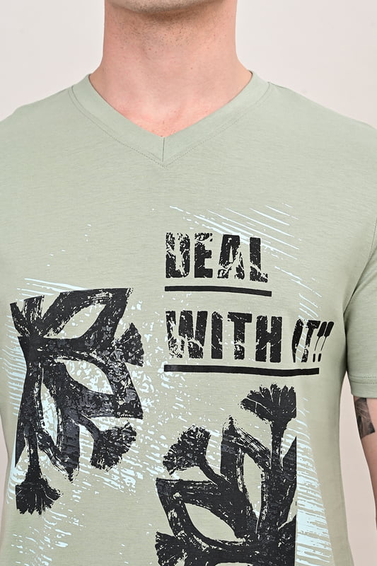 Men's Ancient Archive V neck T-shirt