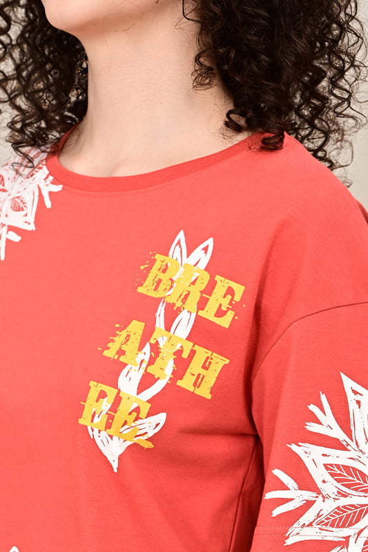 Women's  Forest Script Crop Top
