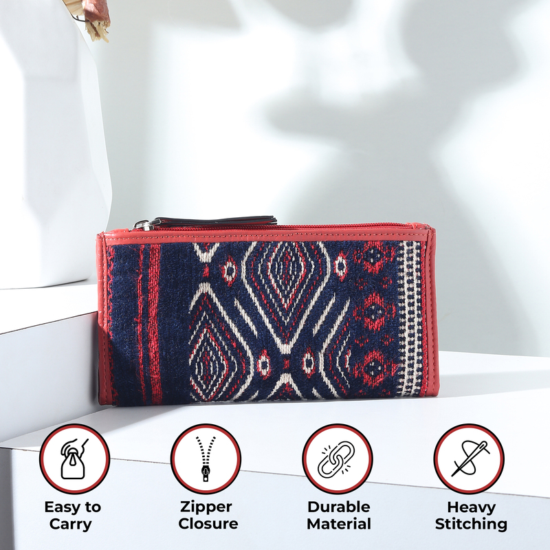 LONG ZIP WALLET ROJA