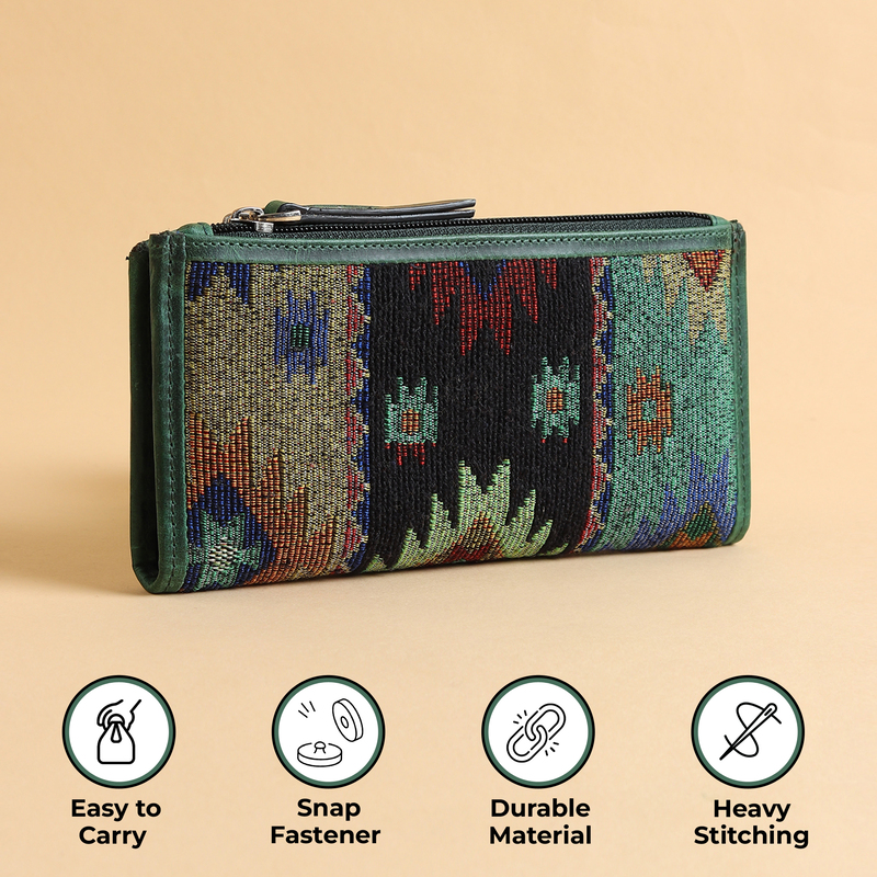 LONG ZIP WALLET VERDE